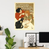Steinlen - Compagnie Francaise des Chocolats Poster (Heimbüro)