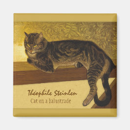 Steinlen Katze auf einem Balustrade 1909 Grumpy Ka Magnet
