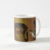 Steinlen Katzen, vier von ihnen Kaffeetasse (VorderseiteRechts)