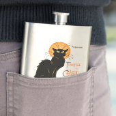 Steinlen Schwarze Katze Klassischer Französischer Flachmann (Beispiel)