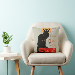Steinlen Schwarze Katze Klassischer Französischer Kissen