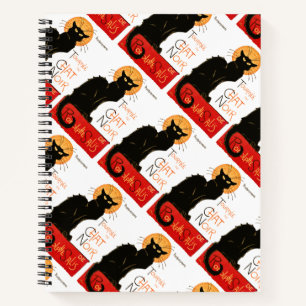 Steinlen Schwarze Katze Klassischer Französischer Notizblock