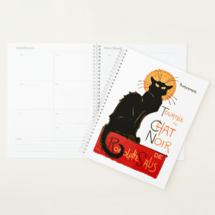 Steinlen Schwarze Katze Klassischer Französischer Planer