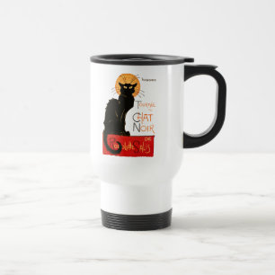 Steinlen Schwarze Katze Klassischer Französischer Reisebecher
