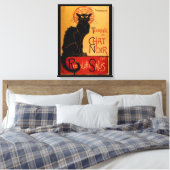 Steinlens Le Chat Noir Leinwanddruck (Insitu (Schlafzimmer))
