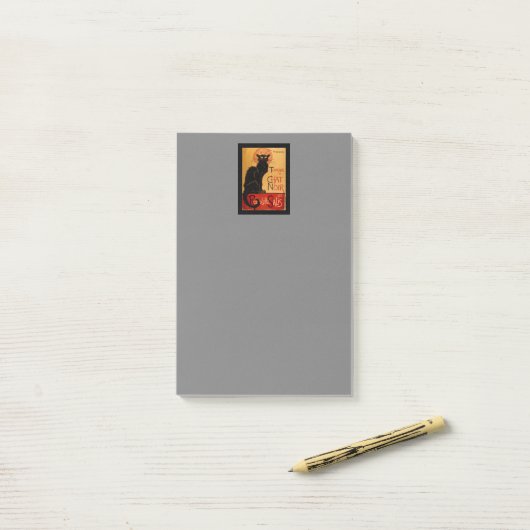 Steinlens Le Chat Noir Post-it Klebezettel (Auf Schreibtisch)