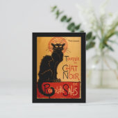 Steinlens Le Chat Noir Postkarte (Stehend Vorderseite)