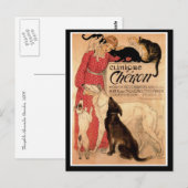 Steinlens Vintage Clinique Chéron Postkarte (Vorne/Hinten)