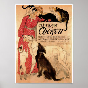 Steinlens Vintage Klinik Chéron - Druck Poster