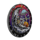 Steinmagnet Dartscheibe (Vorderseite Links)