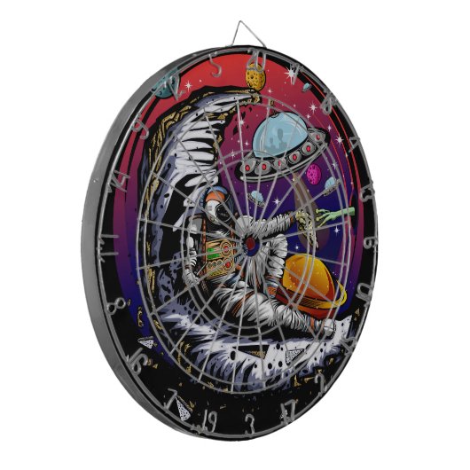 Steinmagnet Dartscheibe (Vorderseite Links)