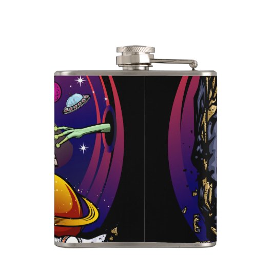 Steinmagnet Flachmann (Rückseite)