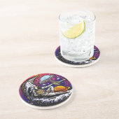 Steinmagnet Getränkeuntersetzer (Seite)