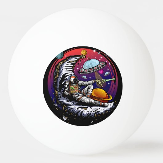 Steinmagnet Tischtennisball (Vorderseite)