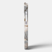 Steinmarmordesign - Blume Case-Mate iPhone Hülle (Rückseite / Links)