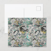 Steinmarmorierung mit Türkisadern Postkarte (Vorne/Hinten)