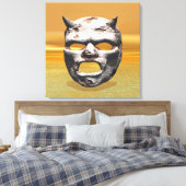 Steinmaske Leinwanddruck (Insitu (Schlafzimmer))