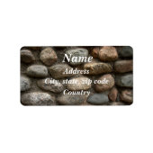 Steinmauer Adressaufkleber (Vorne)