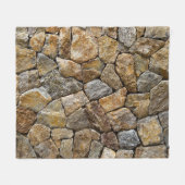 Steinmauer: Dekoratives Design Fleecedecke (Vorderseite (Horizontal))