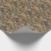 Steinmauer: Dekoratives Design Geschenkpapier (Ecke)