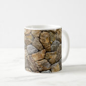 Steinmauer: Dekoratives Design Kaffeetasse (VorderseiteRechts)