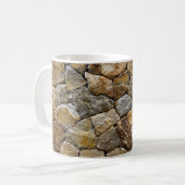 Steinmauer: Dekoratives Design Kaffeetasse (Vorderseite Links)