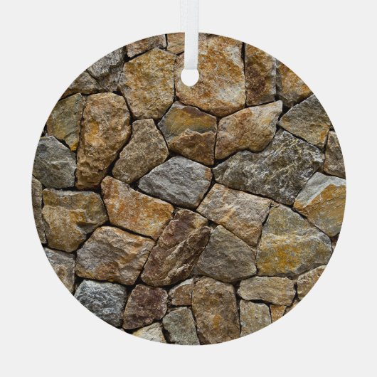 Steinmauer: Dekoratives Design Ornament Aus Glas (Rückseite)