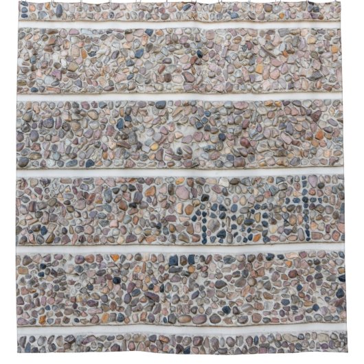 Steinmauer Duschvorhang (Vorderseite)