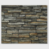 Steinmauer Geschenkpapier (Flach)