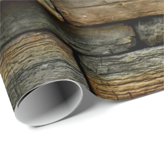 Steinmauer Geschenkpapier (Rolleneckpunkt)