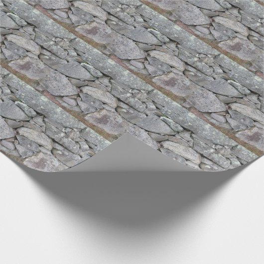 Steinmauer Geschenkpapier (Ecke)
