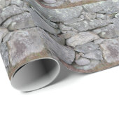Steinmauer Geschenkpapier (Rolleneckpunkt)