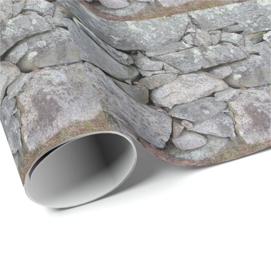 Steinmauer Geschenkpapier (Rolleneckpunkt)