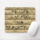 Steinmauer Graffiti... Der Herr ist mein Stein Mousepad (Mit Mouse)