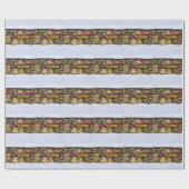 Steinmauer im Schnee Geschenkpapier (Flach)