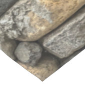 Steinmauer in Graubeige-Bouldern Tischdecke (Schrägansicht)