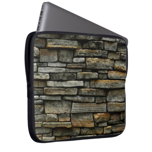 Steinmauer Laptopschutzhülle (Vorne Rechts)