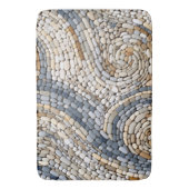 Steinmauer mit Spiralkonstruktionen aus Steinen Badematte (Vorderseite Vertikal)