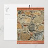 Steinmauer Postkarte (Vorne/Hinten)