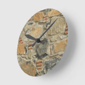 Steinmauer Runde Wanduhr (Winkel)