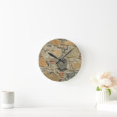 Steinmauer Runde Wanduhr (Zuhause)