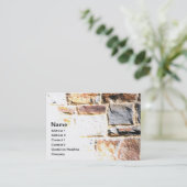 Steinmauer Visitenkarte (Stehend Vorderseite)