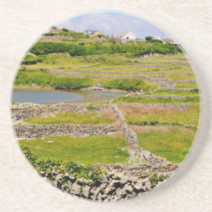 Steinmauern Irlands Sandstein Untersetzer