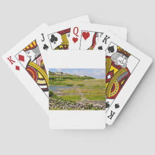 Steinmauern Irlands Spielkarten