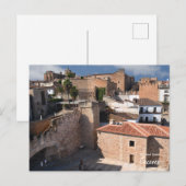 Steinmauern von Caceres, Spanien Postkarte (Vorne/Hinten)
