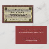 Steinmaurer Visitenkarte (Vorne/Hinten)