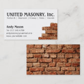 Steinmaurerarbeit-Visitenkarten Visitenkarte (Vorne/Hinten)