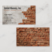 Steinmaurerarbeit-Visitenkarten Visitenkarte (Vorne/Hinten)