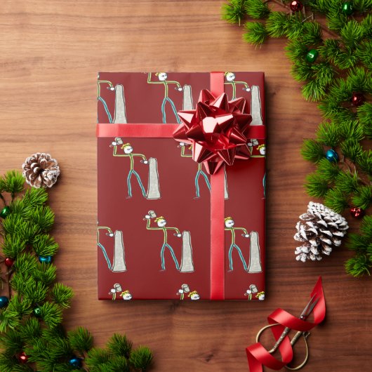Steinmetz Stickman Geschenkpapier (Feiertagsgeschenk)