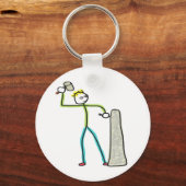 Steinmetz Stickman Schlüsselanhänger (Vorderseite)
